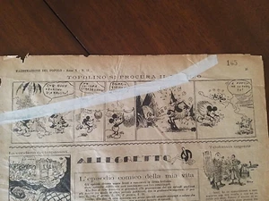 ***TOPOLINO SI PROCURA IL PRANZO (WALT DISNEY)*** ORIGINALE, 25 MAGGIO 1930 !!! - Foto 1 di 3