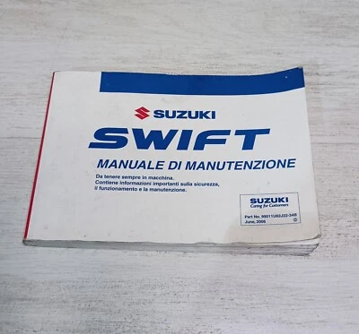 Libretto Uso E Manutenzione Suzuki Swift 2004 / 2010 Italiano Manuale Istruzioni - Immagine 1 di 4