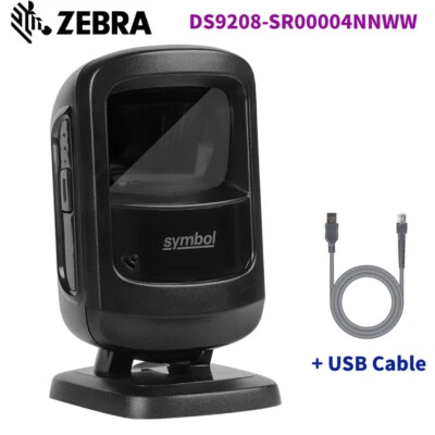 Zebra Symbol DS9208-SR00004NNWW Hands-free ID 2D QR Barcode Scanner w/USB Cable - Image 1 of 4