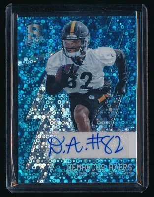 DEMARCUS AYERS 2016 PANINI SPECTRA NEON BLUE RC AUTO 89/99 *PITTSBURGH STEELERS* - Image 1 of 2