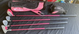 Cougar Junior Tour Cat Golf Clubs Driver ,S&L iron , putter, with golf bag (4) - Picture 1 of 5