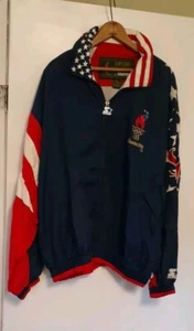 VINTAGE 1996 ATLANTA SUMMER OLYMPICS USA STARTER JACKET XL - Picture 1 of 6