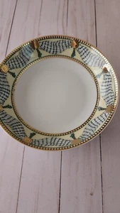 Muirfield Proscenium China - Green & Gold Drapery - 4 Soup Cereal Bowls 9106 - Picture 1 of 2