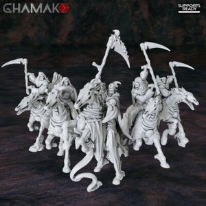 5 Skeleton Cavalry compatible comtes vampires - Foto 1 di 1