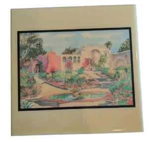 San Juan Capistrano Mission Art Tile Ellie Marshall 7.75" Art Co Albuquerque, NM - Picture 1 of 3