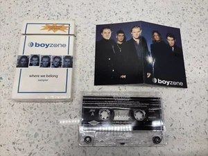 boyzone “Where We Belong” Sampler Cassette with Mini Poster 1998 - Picture 1 of 12