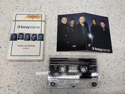 boyzone “Where We Belong” Sampler Cassette with Mini Poster 1998 - Image 1 of 4