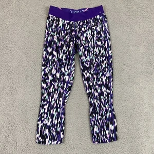 Nike Dri-Fit Leggings Cortos Apretados Geo Estampado Para Mujer’s S 744773 582 Púrpura - Imagen 1 de 13