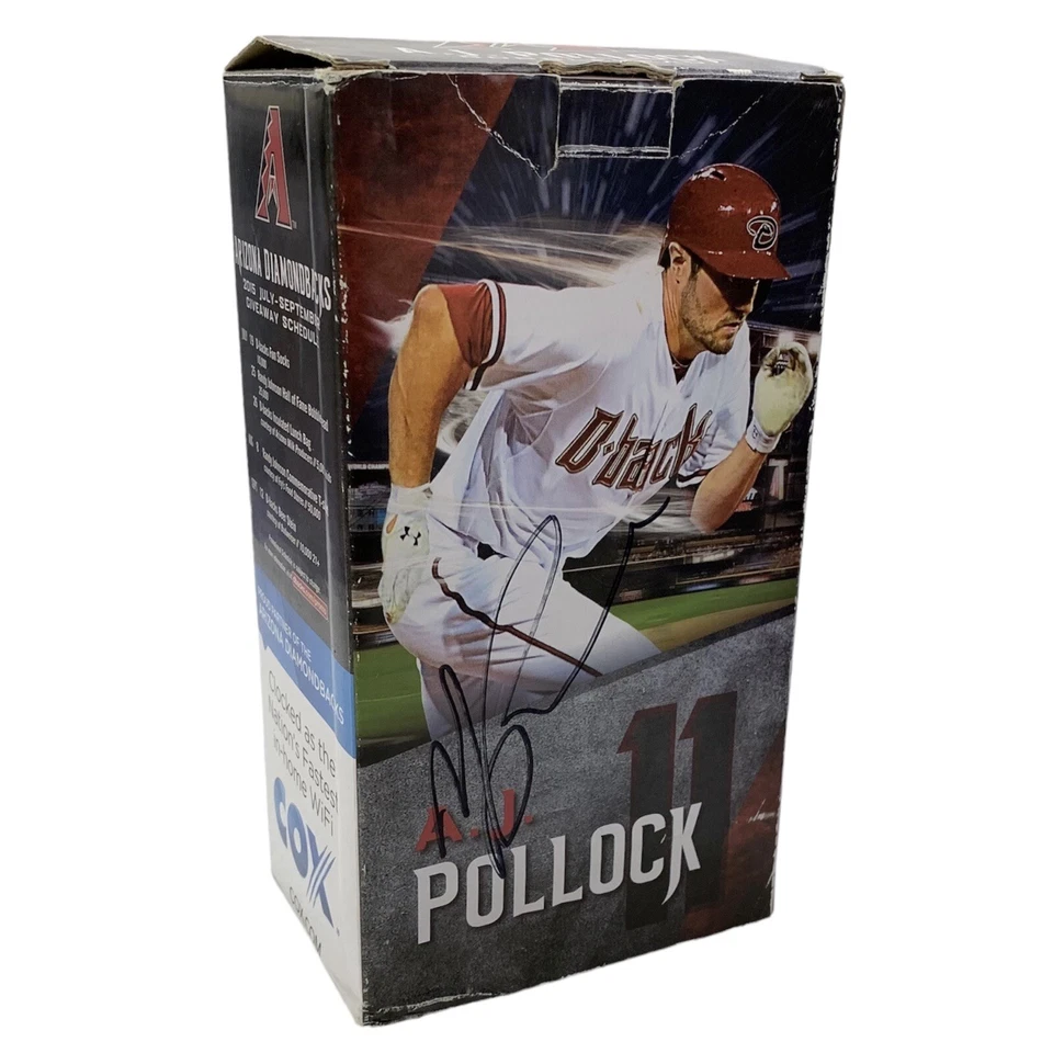 AJ Pollock Arizona Diamondbacks Star Wars Day 2015 Bobblehead Autographed Signed - Image 1 of 4