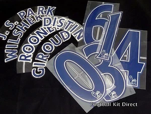 official Premier League Lextra Football Name/Number Set Navy 2007/12 - Picture 1 of 1