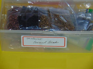 Matsuno 2x4mm Peanut Bead Variety Matte - Metallic Lot of 76 Packs NOS - Picture 1 of 11