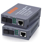  1 Paar Glasfaser-Transceiver, Single-Mode-Glasfaser-Ethernet-Medienkonverter,