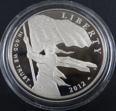 2012-P Star Spangled Banner Proof Silver Dollar US Mint Commemorative $1 Capsule - Image 1 of 4