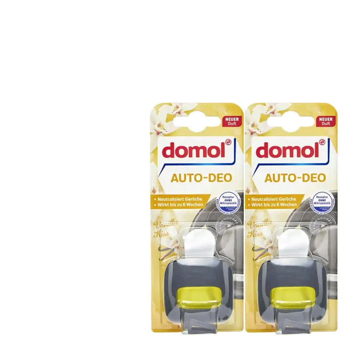 2x4ml domol Auto - Deo Lufterfrischer Vanilla Kiss bekämpft Gerüche & erfrischt - Bild 1 von 1