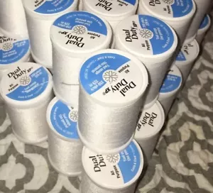 Coats & Clark WHITE Thread 100% Polyester 🧵🧵🧵🧵🧵🧵🧵🧵🧵🧵All Purpose 250yd - Picture 1 of 3