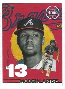 RONALD ACUNA JR (ATLANTA BRAVES)- 2022 TOPPS GALLERY "MODERN ARTISTS" INSERT