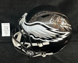 Casco firmado por Brandon Graham autografiado tamaño completo Philadelphia Eagles - Imagen 1 de 1