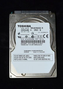 Toshiba 160 GB 2.5" SATA HDD MK2576GSX R - Picture 1 of 2