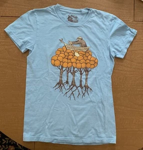 Threadless T Shirt. Blue Girly Medium Sailing The High Trees - Bild 1 von 3