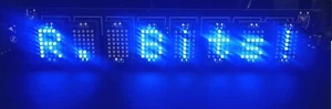 Display Uhr ESP32 WROOM WS2812 5x7 LED Matrix 8-stellig - Bild 1 von 5