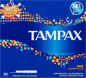 Super Plus Tampons with Applicator, 20 Pack, Leak Protection, Absorbent - Picture 1 of 12