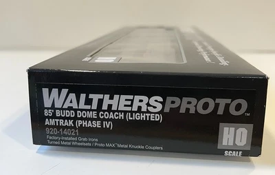 Entrenador Budd Dome Walthers Proto 920-14021 85 pies escala HO con iluminación de fábrica Foto 1 de 4