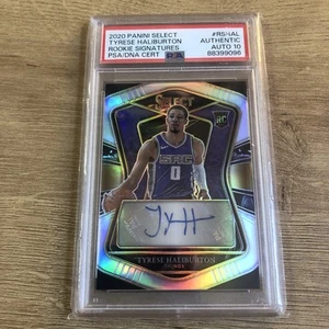 2020-21 Select Tyrese Haliburton Rookie Auto Silver /249 Psa Authentic Auto 10 - Picture 1 of 2