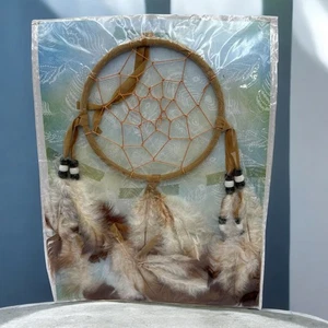 Legend of the Dreamcatcher braune Federn Wandbehang Wohndeko - Bild 1 von 7