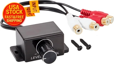 Universal Car Amplifier RCA Level Controller Bass Sub Amp Volume Control Knob - Image 1 of 4
