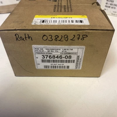 Heidenhain id.Nr.: 376846-08, ROD 426  1024 02S12-03 K  1,00 02 73A, 01C 645 01. - Bild 1 von 4