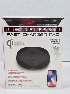 Almohadilla Cargador Qi Rápido Inalámbrico Tzumi HyperCharge 10 Vatios iPhone/Samsung Foto 1 de 4