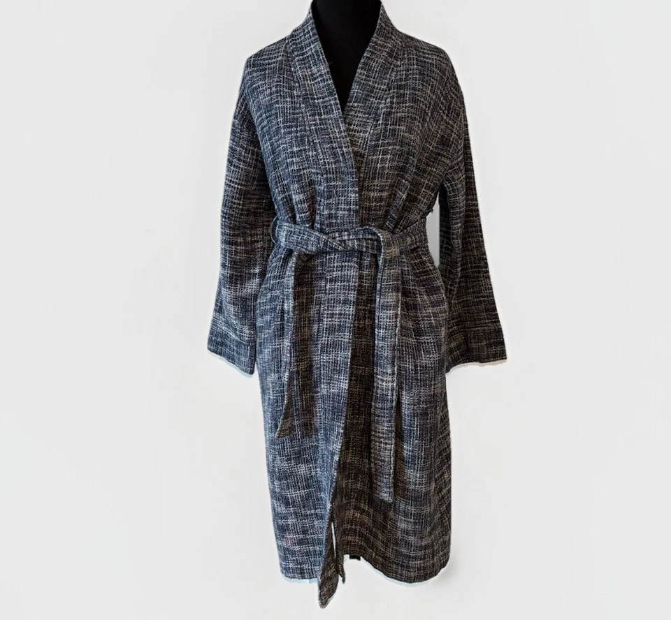 Albornoz Pottery Barn de algodón orgánico para mujer pequeño ropa de salón spa viaje *DEFECTOS Foto 1 de 4