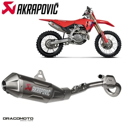 Escape completo Honda CRF 450 R 2025 AKRAPOVIC RC S-H4E1-FDHLT - Imagem 1 de 4