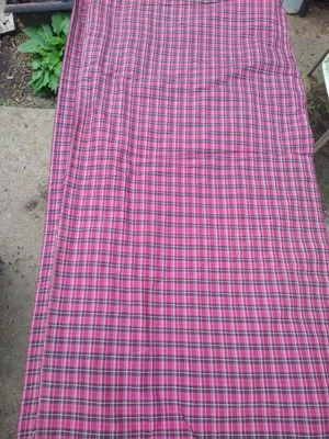 Vintage Striped Silk Fabric Material 204"x21" EXCELLENT!! - Image 1 of 2