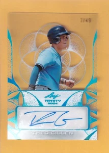 2024 Leaf Trinity Clear Autographs Blue #CA-TG1 Theo Gillen NM-MT+ Auto 7/49  - Bild 1 von 2