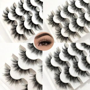 Faux Mink False Eyelashes Eyelashes Extension Eye Lashes 3D Faux Mink Eyelashes - Picture 1 of 10