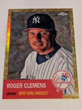 ROGER CLEMENS 2022 Topps Chrome Platinum TOILE CREAM GOLD 19/50 Yankees