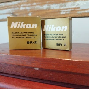 Nikon Camera BR-2 & BR-3 MACRO Adaptor Rings For Bellows Attachment Model 2 - Picture 1 of 6