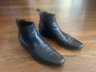 Hugo Boss Chelsea Boots Men size 13 Black Leather Pull On