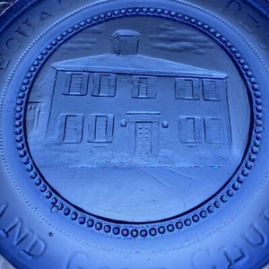 Wequassett Inn Resort Harwich Cape Cod Golf Club VTG Pairpoint Glass Cup Plate - Picture 1 of 8