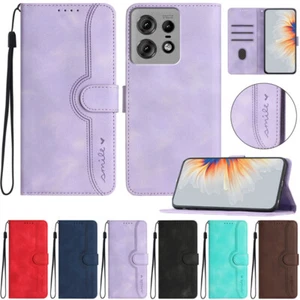 For Motorola Edge 60 50 Fusion G04 G05 G55 G84 Magnetic Flip Wallet Case Cover - Picture 1 of 63