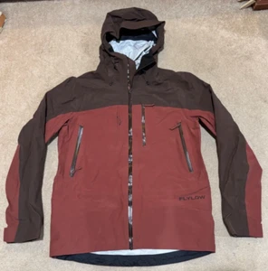 Abrigo de laboratorio FLYLOW para hombre pequeño versátil impermeable chaqueta de esquí/snowboard óxido - Imagen 1 de 10