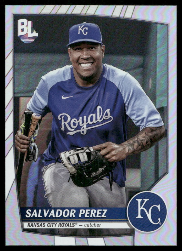 2023 Topps Big League Rainbow Foil   Salvador Perez 250   Royals - Image 1 of 2