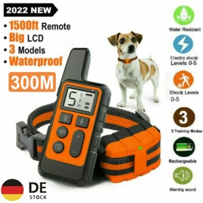 Training Hund Ausbildung Erziehungshalsband Fernbedienung Ton Vibration Schock