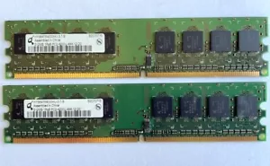 Qimonda 512MB DDR2-533 HYS64T64000HU-3.7-B UDIMM PC2-4200 NON-ECC RAM👀 - Picture 1 of 4