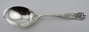 Dominick & Haff Sterling 7 1/2" Preserve Spoon - Rococo Pat - Mono MH - #8736 - Picture 1 of 8