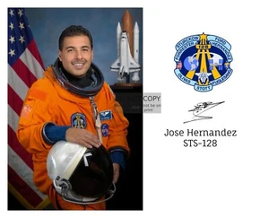 JOSE HERNANDEZ FIRST MEXICAN ASTRONAUT STS-128 MISSION PATCH 8X10 PHOTO - Picture 1 of 4