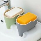 Cute Elephant Double Layer Soap Box Waterproof Drain Rack Bathroom Soap Dish