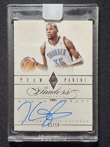 2012-13 Panini Flawless Kevin Durant Team Panini Auto /10 - Picture 1 of 2
