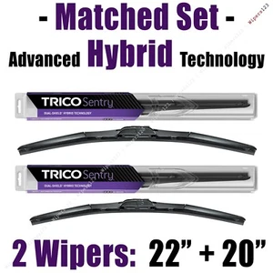 Juego emparejado de 2 limpiaparabrisas híbridos 22""+20"" cuchillas limpiaparabrisas Trico - 32-220 32-200 - Imagen 1 de 1